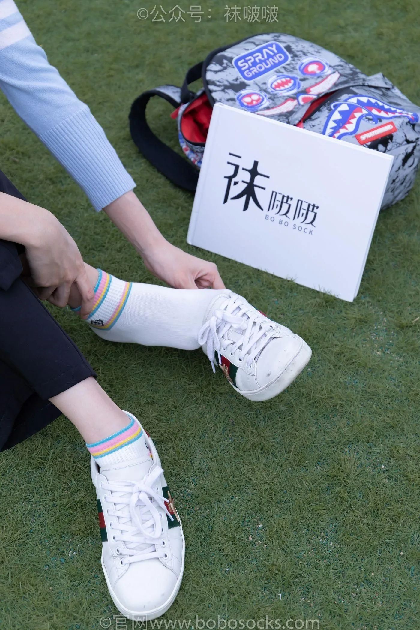 [BoBoSocks袜啵啵]NO.021 泡芙-板鞋、白棉袜、裸足 [131P]插图3